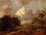 An Extensive Landscape With Cattle And A Drover by Thomas Gainsborough